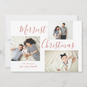 Cartes Pour Fêtes Annuelles Collage photo de Noël 3 le plus joyeux (Devant)