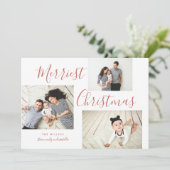 Cartes Pour Fêtes Annuelles Collage photo de Noël 3 le plus joyeux (Debout devant)