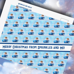 Cartes Pour Fêtes Annuelles Collage photo de Noël Hamster