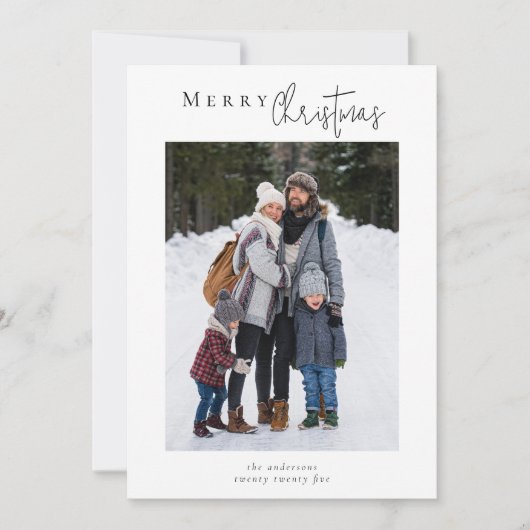 Cartes Pour Fêtes Annuelles Collage photo de Noël joyeux (Devant)