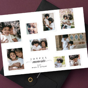 Cartes Pour Fêtes Annuelles Collage photo de Noël Moments joyeux modernes