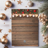 Cartes Pour Fêtes Annuelles Collage photo de Noël Rustique