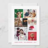 Cartes Pour Fêtes Annuelles Collage photo d'hiver (Devant)