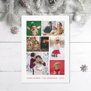 Cartes Pour Fêtes Annuelles Collage photo d'hiver