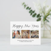 Cartes Pour Fêtes Annuelles Collage photo du Jour de l'An (Debout devant)