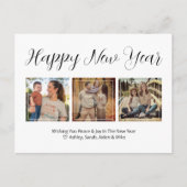 Cartes Pour Fêtes Annuelles Collage photo du Jour de l'An (Devant)