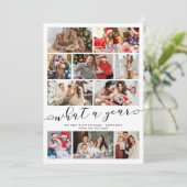 Cartes Pour Fêtes Annuelles Collage photo d'une année incroyable (Debout devant)