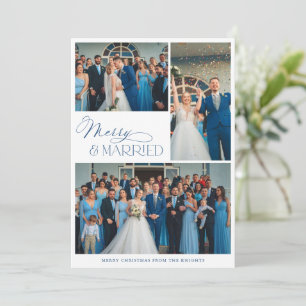 Cartes Pour Fêtes Annuelles Collage photo élégant de mariage et de joie