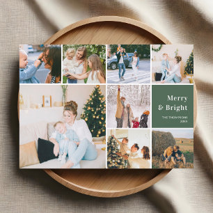 Cartes Pour Fêtes Annuelles Collage Photo Famille Joyeux Et Lumineux Noël