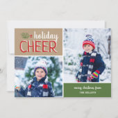 Cartes Pour Fêtes Annuelles Collage photo Holiday Cheer 2 (Devant)