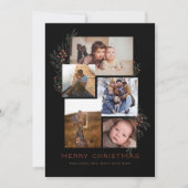 Cartes Pour Fêtes Annuelles Collage photo Juniper noir (Devant)