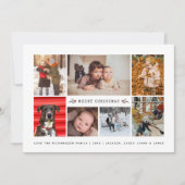 Cartes Pour Fêtes Annuelles Collage photo minimal (Devant)