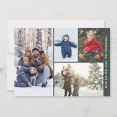 Cartes Pour Fêtes Annuelles Collage photo minimale (Devant)