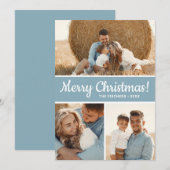 Cartes Pour Fêtes Annuelles Collage photo moderne (Devant / Derrière)