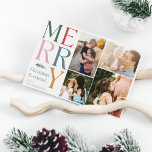 Cartes Pour Fêtes Annuelles Collage photo moderne Famille Noël<br><div class="desc">Notre collection de photos moderne Carte de voeux de Noël de Noël de famille est la façon parfaite de partager la joie et la chaleur de la saison avec vos proches! Cette carte vibrante et festive est conçue pour capturer l'essence de la convivialité et de la célébration, ce qui en...</div>