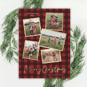 Cartes Pour Fêtes Annuelles Collage photo moderne Gold Joyeux Noël