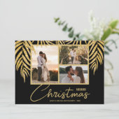 Cartes Pour Fêtes Annuelles Collage photo multi-tropicale Noël (Debout devant)
