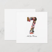 Cartes Pour Fêtes Annuelles Collage photo noir et blanc numéro 7 (Devant / Derrière)