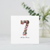 Cartes Pour Fêtes Annuelles Collage photo noir et blanc numéro 7 (Debout devant)