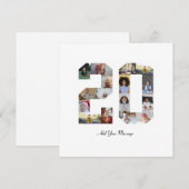 Cartes Pour Fêtes Annuelles Collage photo numéro 20 (Devant / Derrière)