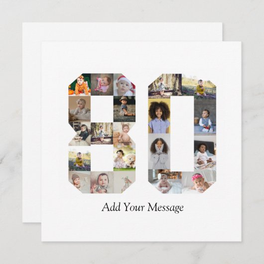 Cartes Pour Fêtes Annuelles Collage photo numéro 80 (Devant / Derrière)