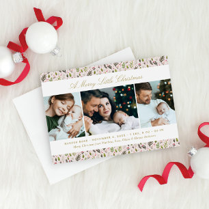 Cartes Pour Fêtes Annuelles Collage photo personnalisé de petit Noël