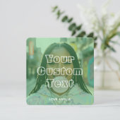 Cartes Pour Fêtes Annuelles Collage Photo Personnalisé Moderne Texte Rétro Ver (Debout devant)