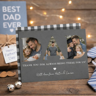 Cartes Pour Fêtes Annuelles Collage photo pour la fête des pères, Simple Papa 