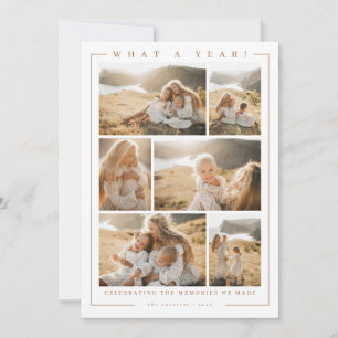 Cartes Pour Fêtes Annuelles Collage photo « Quelle année ! »