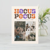 Cartes Pour Fêtes Annuelles Collage photo rétro Halloween Hocus Pocus (Debout devant)