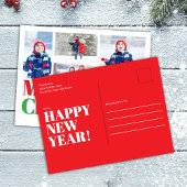 Cartes Pour Fêtes Annuelles Collage photo rouge et vert Joyeux Noël