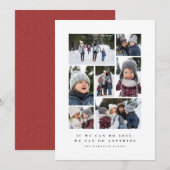 Cartes Pour Fêtes Annuelles Collage photo simple et drôle de motivation (Devant / Derrière)