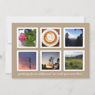 Cartes Pour Fêtes Annuelles Collage photo vintage Année en revue