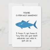 Cartes Pour Fêtes Annuelles Colleague Bestie Funny Fish Appréciation Card (Devant)