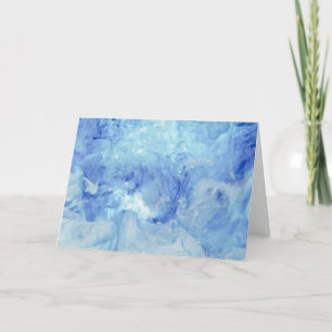 Cartes Pour Fêtes Annuelles Collection "Blizzard" - abstrait bleu et blanc