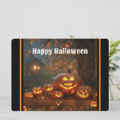Cartes Pour Fêtes Annuelles Collection de citrouilles de famille Halloween (Debout devant)