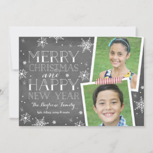 Cartes Pour Fêtes Annuelles Collection de flocons de neige dessinés