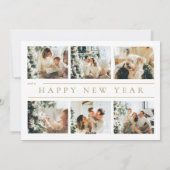 Cartes Pour Fêtes Annuelles Collection de photos de Noël classique moderne (Dos)