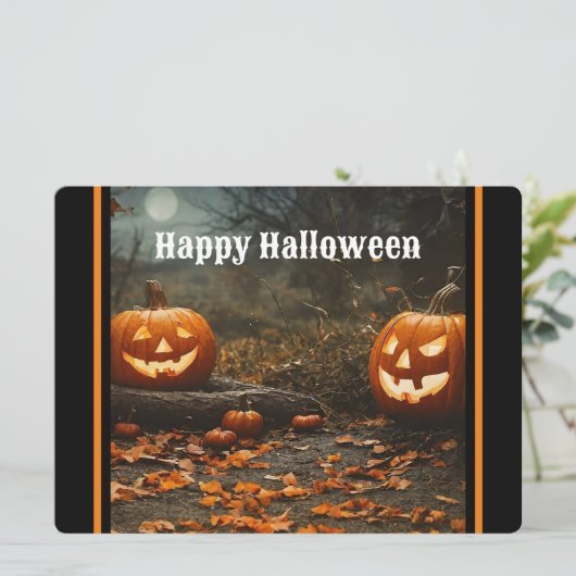 Cartes Pour Fêtes Annuelles Collection Joyeuse Nuit d'Halloween (Debout devant)