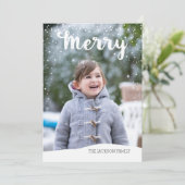 Cartes Pour Fêtes Annuelles Collection Merry Snowfall (Debout devant)