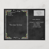 Cartes Pour Fêtes Annuelles Collection Noël Chalkboard (Dos)