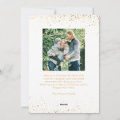 Cartes Pour Fêtes Annuelles Collection photo d'arbre de Noël moderne (Dos)