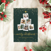 Cartes Pour Fêtes Annuelles Collection photo de l'arbre de Noël vert moderne