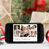 Cartes Pour Fêtes Annuelles Collection photo Festive Beige Script 5