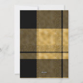 Cartes Pour Fêtes Annuelles Collection photo moderne et élégant Noir Or Noël (Dos)