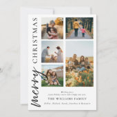 Cartes Pour Fêtes Annuelles Collection photo moderne Joyeux Noël (Devant)