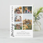 Cartes Pour Fêtes Annuelles Collection photo moderne Joyeux Noël (Debout devant)