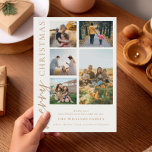 Cartes Pour Fêtes Annuelles Collection photo moderne Joyeux Noël<br><div class="desc">Joyeux Noël! Envoyez vos souhaits chaleureux à vos amis et à votre famille cette période de vacances avec une carte de Noël personnalisable avec une typographie simple et moderne. Personnalisez en ajoutant vos photos, noms, année et autres détails personnalisés. Cette carte de Noël minimale est disponible en d'autres couleurs et...</div>