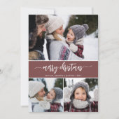 Cartes Pour Fêtes Annuelles Collection photo moderne Joyeux Noël (Devant)