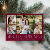 Cartes Pour Fêtes Annuelles Collection photo moderne Joyeux Noël Bourgogne